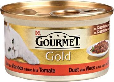 Produktbild Gourmet Gold Cassolettes Duet Van Vlees In Saus Met Tomaten (Adult, 1 Stk., 2400 g)