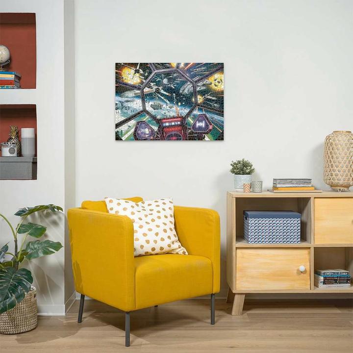 Actual product image Ravensburger Puzzle Star Wars Tie Fighter Cockpit, 1000 pieces. (1000 pieces)