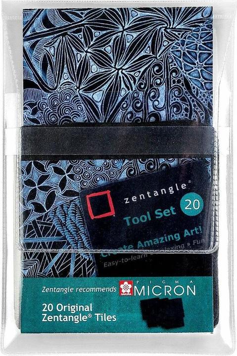 Produktbild Sakura Zentangle Toolset Schwarz (9 x 9 cm, Speziallineatur)