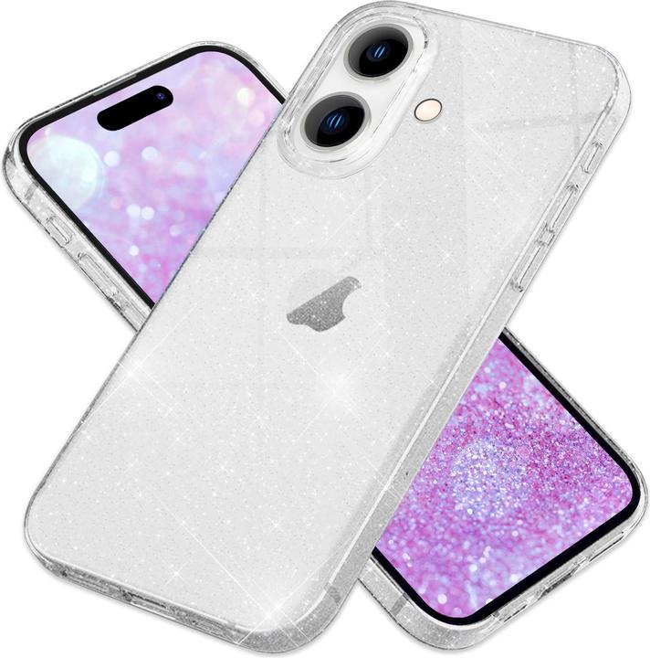 Nalia Klare Glitzer Silikon Hülle (Apple iPhone 16)