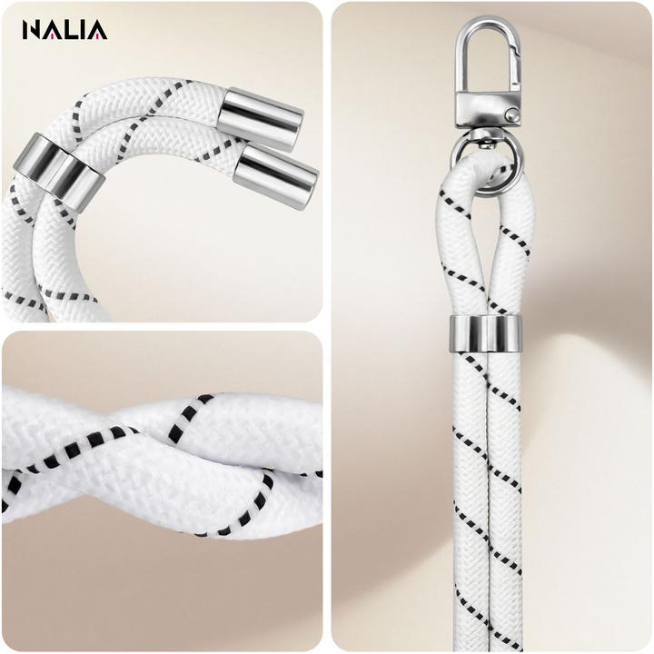 Actual product image Nalia HoldMe Lanyard Handykette – Universal Trageband für Smartphones - Verstellbar, Soft & Elastisch