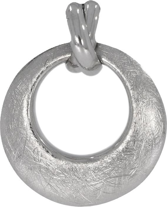 Image du produit Xen Pendentif rond mat glacé 925 argent sterling (Taille unique, Argent 925)