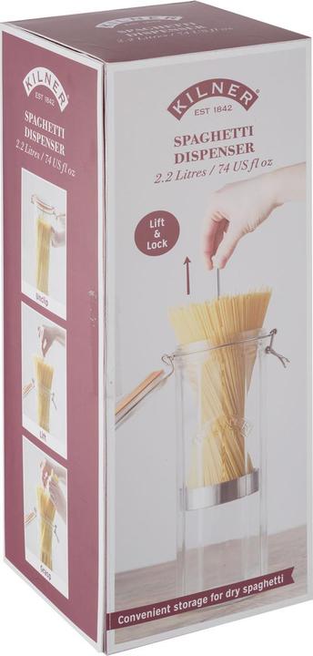 Produktbild Kilner 25.737 Glass Clip Top Tall Spaghetti Jar, 2.2 Litre (2.20 l)