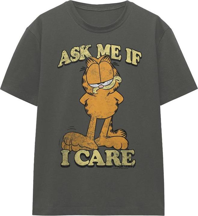 Actual product image Garfield Unisex Adult Ask Me T-Shirt (S)