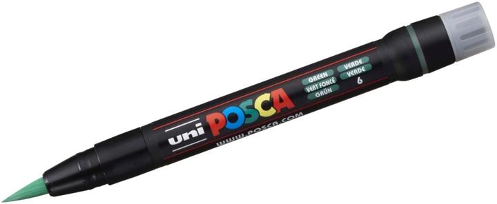 Actual product image Posca Brush tip marker (Green, 10 mm, 1 x)