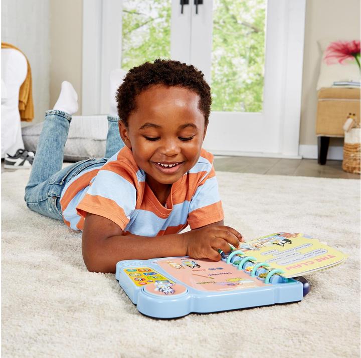 Actual product image VTech Bluey educational game book (German)