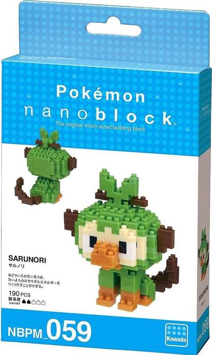Produktbild Nanoblock Pokemon Grookey Ouistempo Chimpep