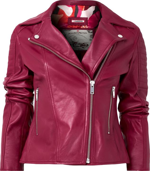 Image du produit Joe Browns Veste de motard en cuir Raspberry (40)