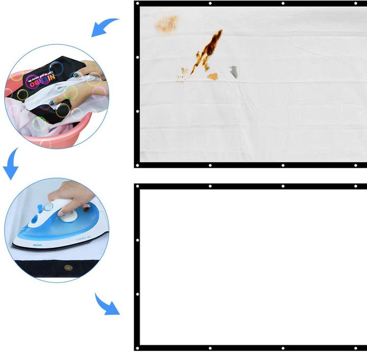 Immagine prodotto Nierbo Beamer Leinwand (150", 16:9)