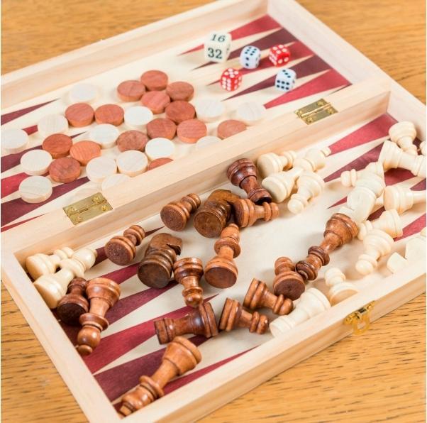 Immagine prodotto Game Factory Gioco 3 in 1 in legno (FSC) (208000) (Inglese)