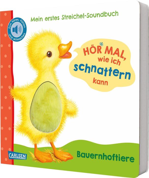 Image du produit Hör mal, wie ich schnattern kann (Mein erstes Streichel-Soundbuch 1) (Allemand)