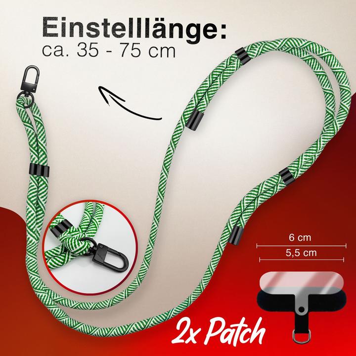 Produktbild Nalia HoldMe Lanyard Handykette - Universal Trageband für Smartphones - Verstellbar, Soft & Elastisch