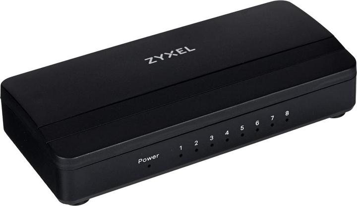 Produktbild Zyxel GS-108SV2 8-Port Desktop Gigabit Ethernet Media Switch für Desktop-Anwendungen (8 Ports)