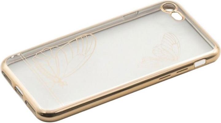 Produktbild Tellur Cover Silicone for iPhone 7 Butterfly gold (Apple iPhone 7)