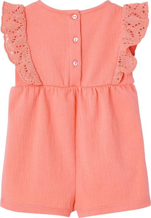 Vertbaudet Mädchen Baby Overall mit gehäkeltem Oberteil