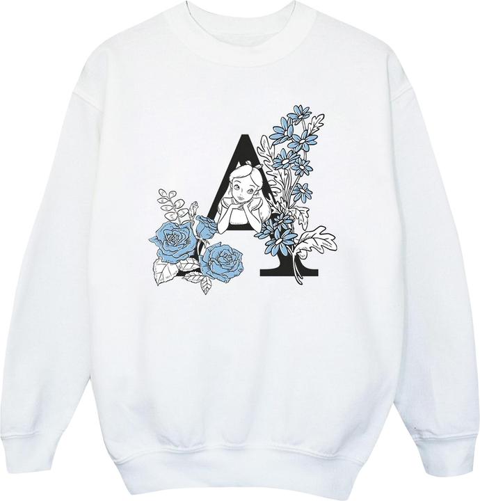 Disney Mädchen Alice im Wunderland Brief A Sweatshirt