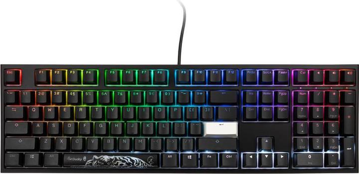 Produktbild Ducky ONE 2 Backlit PBT Gaming Tastatur, MX-Blue, RGB LED - schwarz (US) (US, Kabelgebunden)