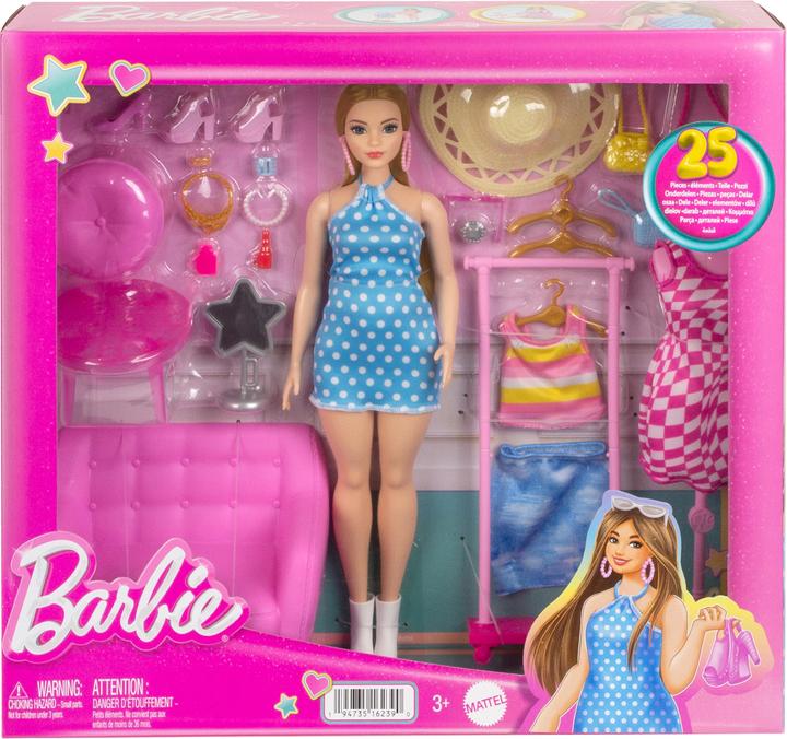 Produktbild Barbie Stylistin und Kleiderschrank (Puppe & Accy)