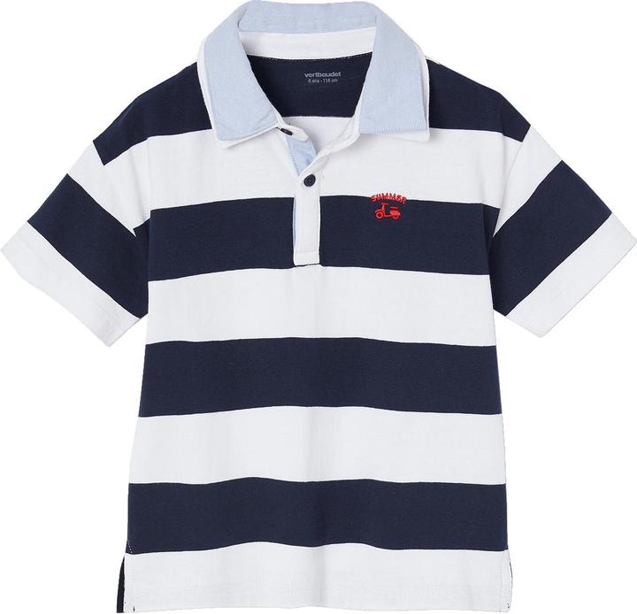 Actual product image Vertbaudet Kinder Poloshirt mit Doppelkragen, Recycling-Baumwolle (92)