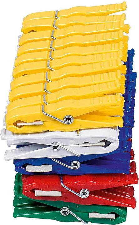 Image du produit Helo Pinces à linge Luran, couleurs assorties, paquet de 50