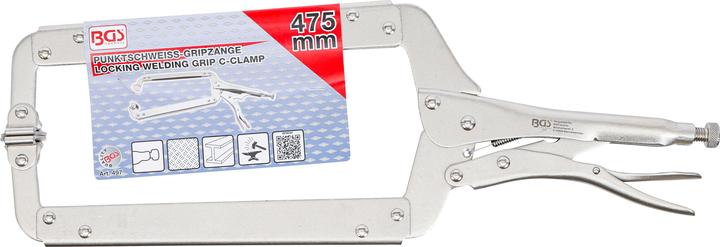 Actual product image BGS Locking Welding C-Clamp 475 mm (475 mm)