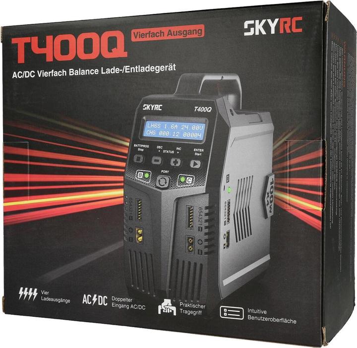 Produktbild SkyRC Quad-Ladegerät T400Q AC/DC 1-6S