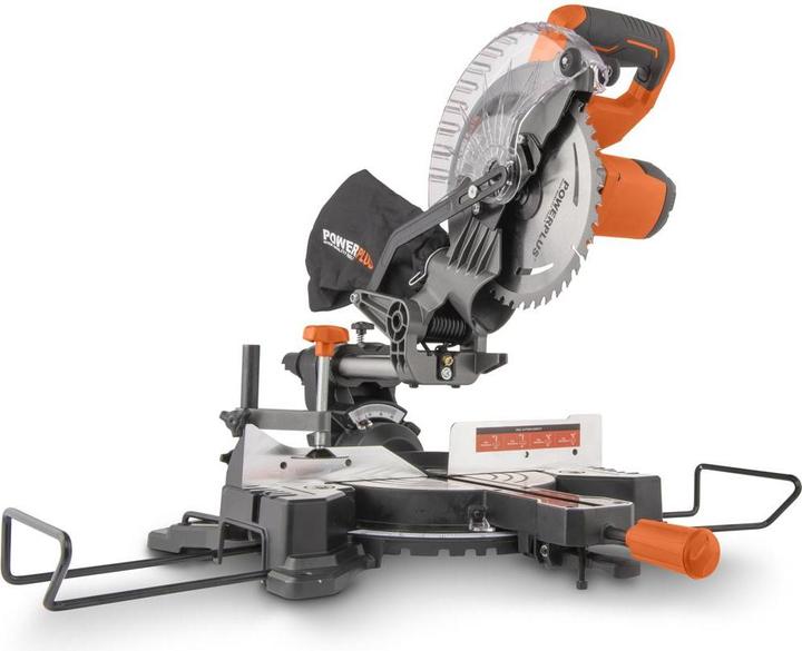 Actual product image Powerplus Dual Power Telescopic Mitre Saw 20V Ø 210mm - excl. battery and charger - 1 Acc.