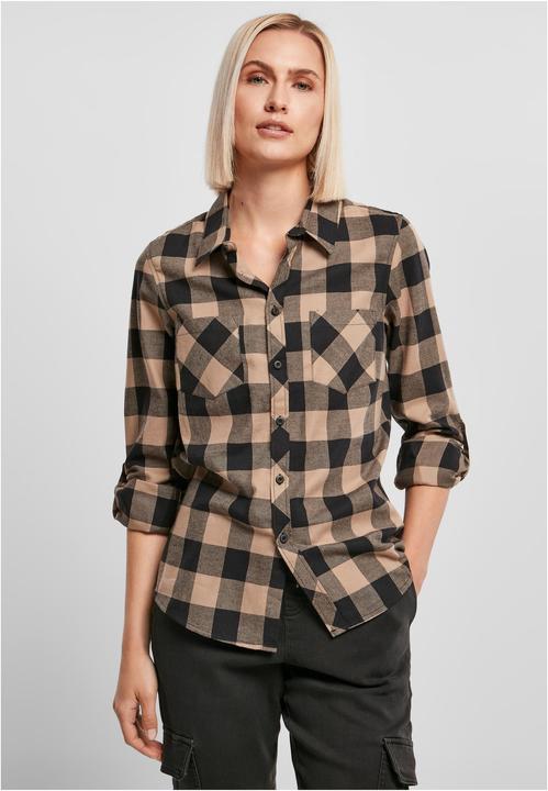 Produktbild Urban Classics Ladies Turnup Checked Flanell Shirt (4XL)