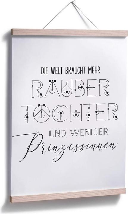 Actual product image Trenddeko The world needs more robber daughters (60 x 80 cm)