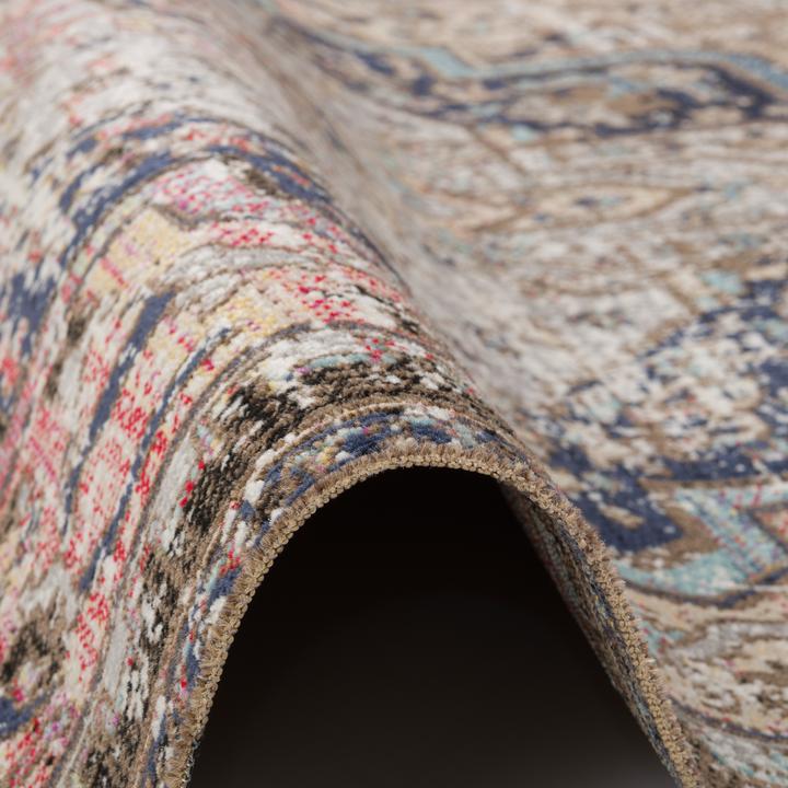 Actual product image Pergamon Kurzflor Designer Teppich Modern Vintage Orient Muster (120 x 170 cm)