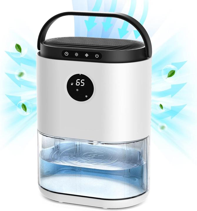 Conopu luchtontvochtiger - Fluisterstille werking in ruimtes tot 50m2 - Ontvochtigt tot 800ml per dag - Sto (20 m²)