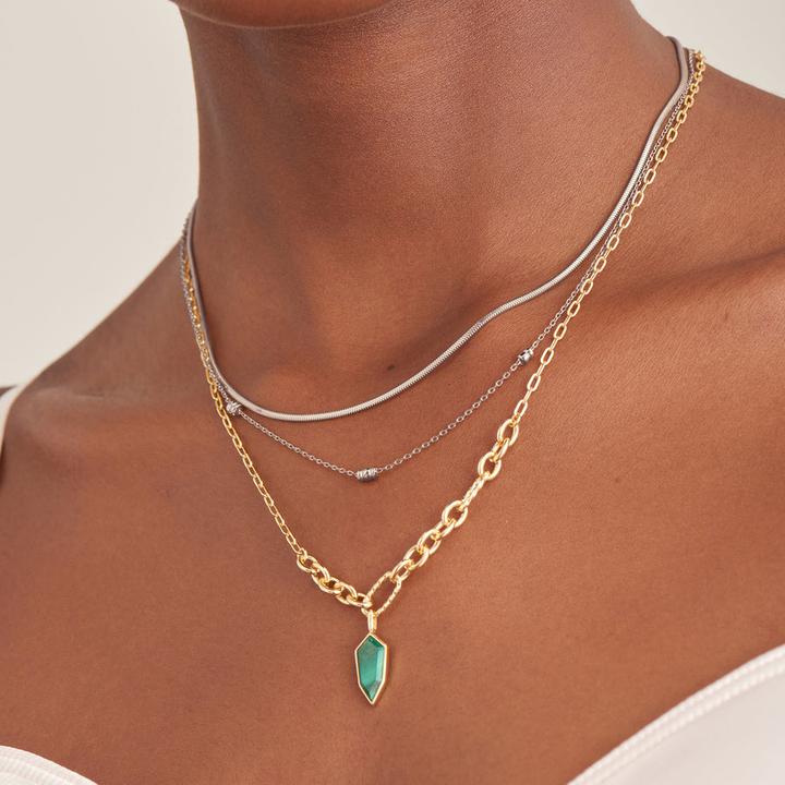 Image du produit Ania Haie Collier Snake Chain 925 argent sterling (Argent 925, 38 cm)