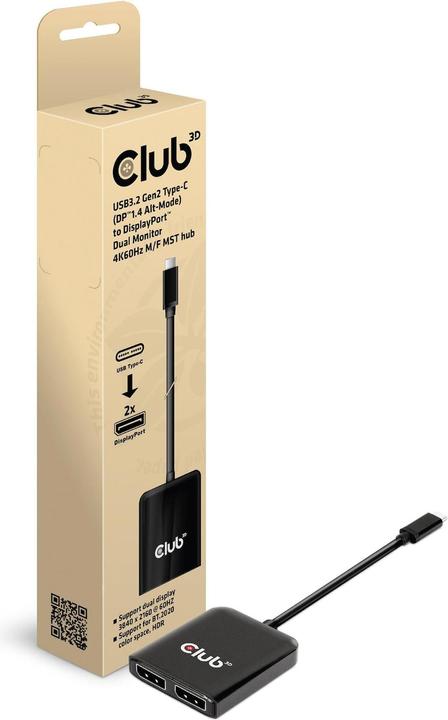 Actual product image Club 3D USB Hub (USB-C, 20 cm)
