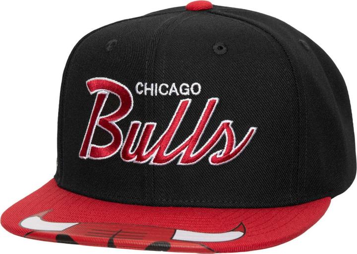 Mitchell & Ness Snapback Cap VISOR PRINT Chicago Bulls (One Size)