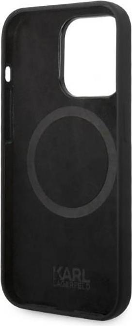 Immagine prodotto Karl Lagerfeld iPhone 14 Pro MagSafe compatibile Custodia in silicone liquido Karl Head (Apple iPhone 14 Pro)