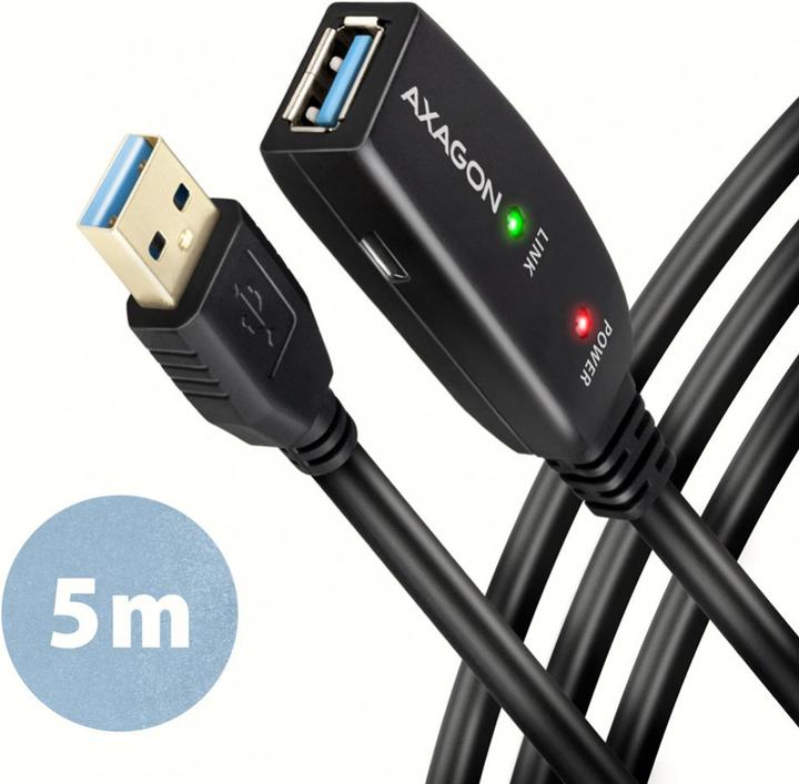 Axagon USB A – USB A (5 m, USB 3.2 Gen 1)
