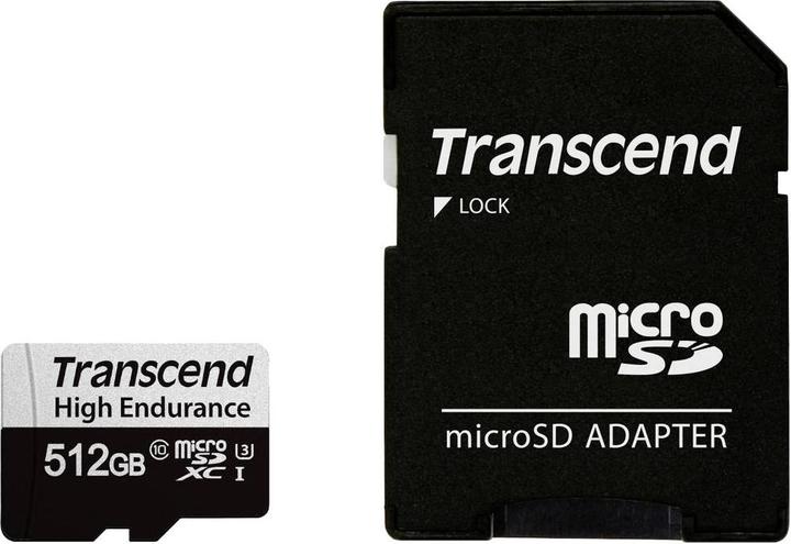 Actual product image Transcend USD350V (512 GB, microSDXC, U3, UHS-I)