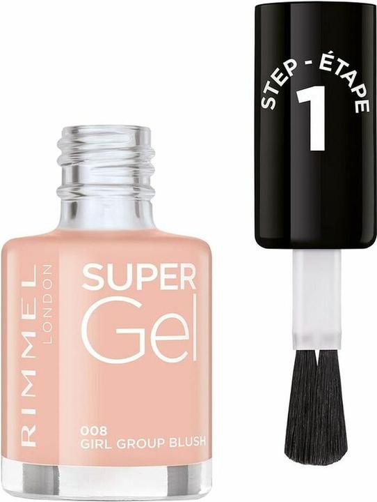 Produktbild Rimmel London RIMMEL Super Gel Nagellack Nr. 008 Girl Group 12ml (008, Gel-Effekt Nagellack)