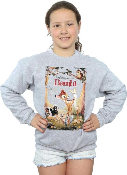 Immagine prodotto Disney Bambi Retro Poster Felpa Ragazze (128)