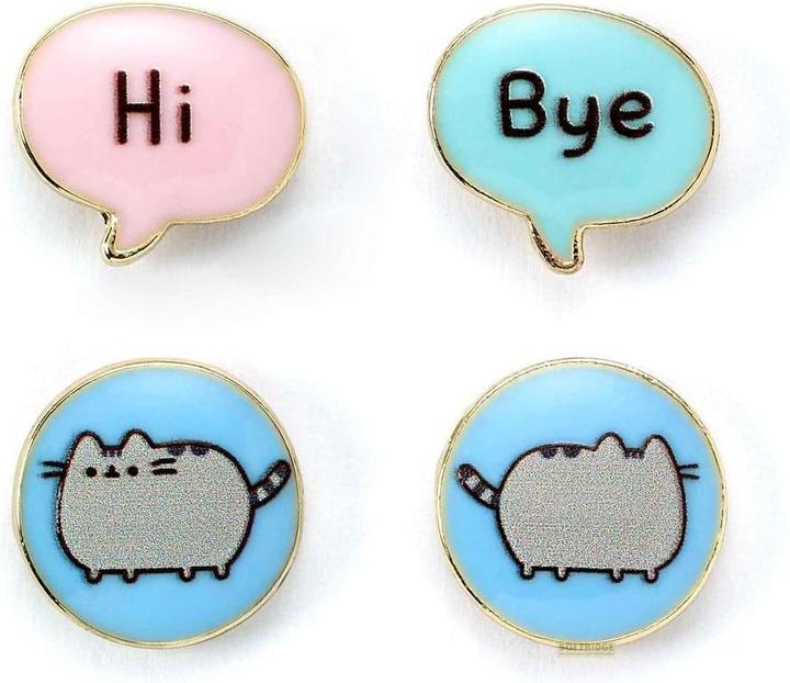 Image du produit Carat PUSHEEN - Hi & Bye - Set de 2 Paires de Boucles d'Oreilles (Émail, Alliage de zinc)