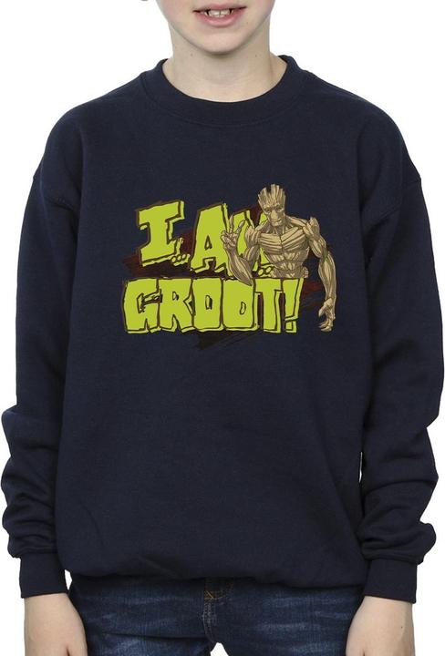 Actual product image Guardians of the Galaxy Boys I Am Groot Sweatshirt (128)