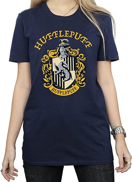 Actual product image Womens/Ladies Hufflepuff Cotton Boyfriend T-Shirt (XL)