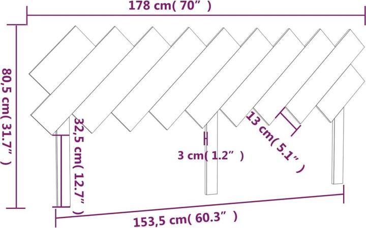 Produktbild VidaXL Ute (178 x 3 x 80.5 cm)