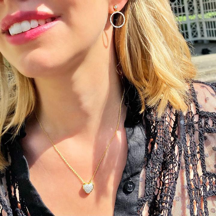 Image du produit Candy Collier Lela, argent sterling 925, plaqué or (Argent sterling 925, Plaqué or 18k, 42 - 45 cm)