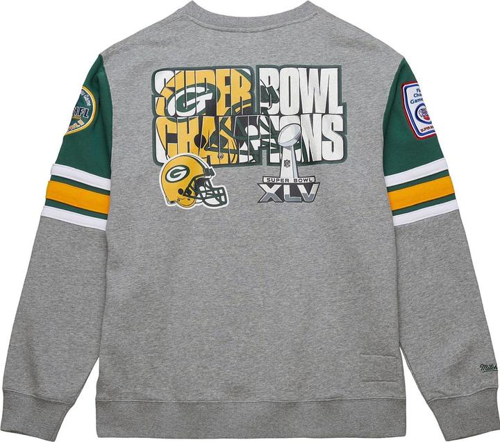 Produktbild Mitchell & Ness Fleece 4.0 Pullover Green Bay Packers - XXL (XXL)