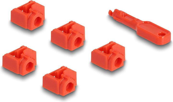 Delock RJ45 Port Blocker Set für RJ45 Buchse 10 Stück