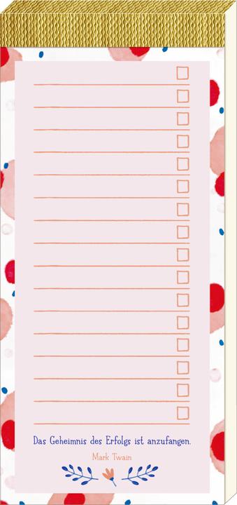 Actual product image Notizblock - TO DO (Punkte und Muster) (Hardcover)