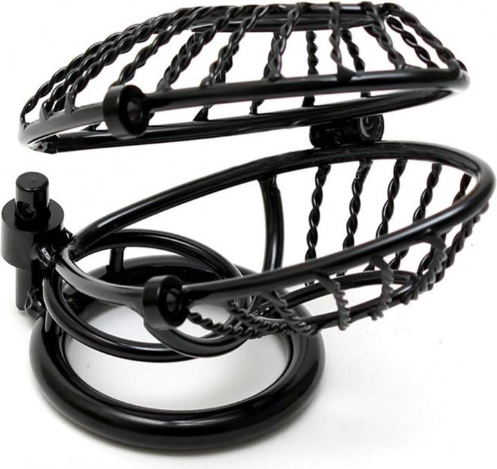 Actual product image Rimba Metal Male Chastity Device with 2 Padlocks