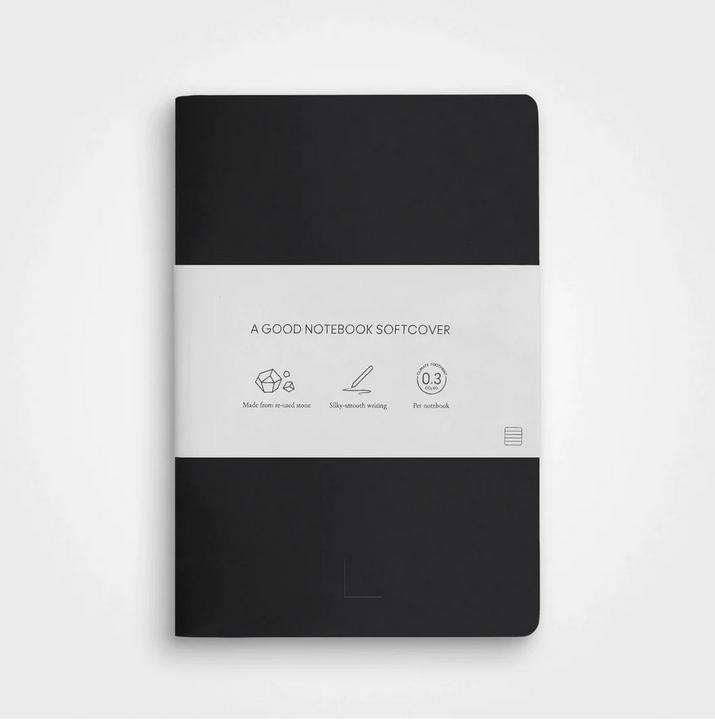 Actual product image A Good Company Stone Paper Notebook - A5 Softcover, Blank (A5)