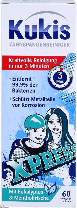 Immagine prodotto Kukis Reckitt Benckiser Detergente per apparecchi ortodontici Compresse di pulizia, 60 compresse